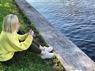 amatör,blond,avsugning,milf,utomhus,pov,