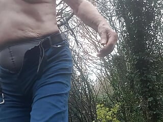 amateur,british,crossdresser,gay,mature,outdoor,small cock,solo,underwear,