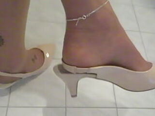 pieds,fétiche,cuir,jambes,chaussures,bas,tatous,épouse,